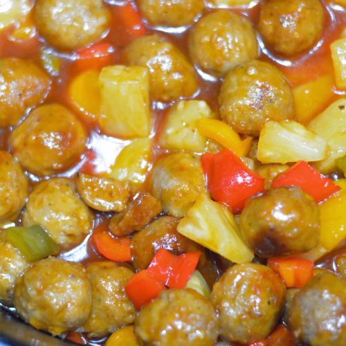 Crockpot Sweet and Sour Meatballs Recipe - Mommy's Fabulous Finds