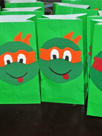 how to make teenage mutant ninja turtle goodie bags