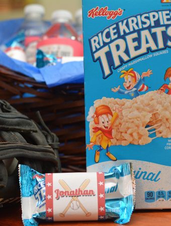 baseball rice krispy treats