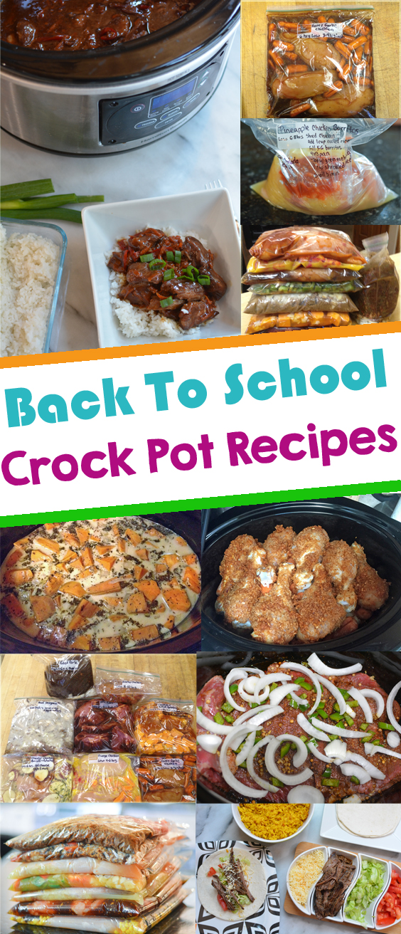Back-To-School Crock Pot Freezer Meals - Mommy's Fabulous Finds