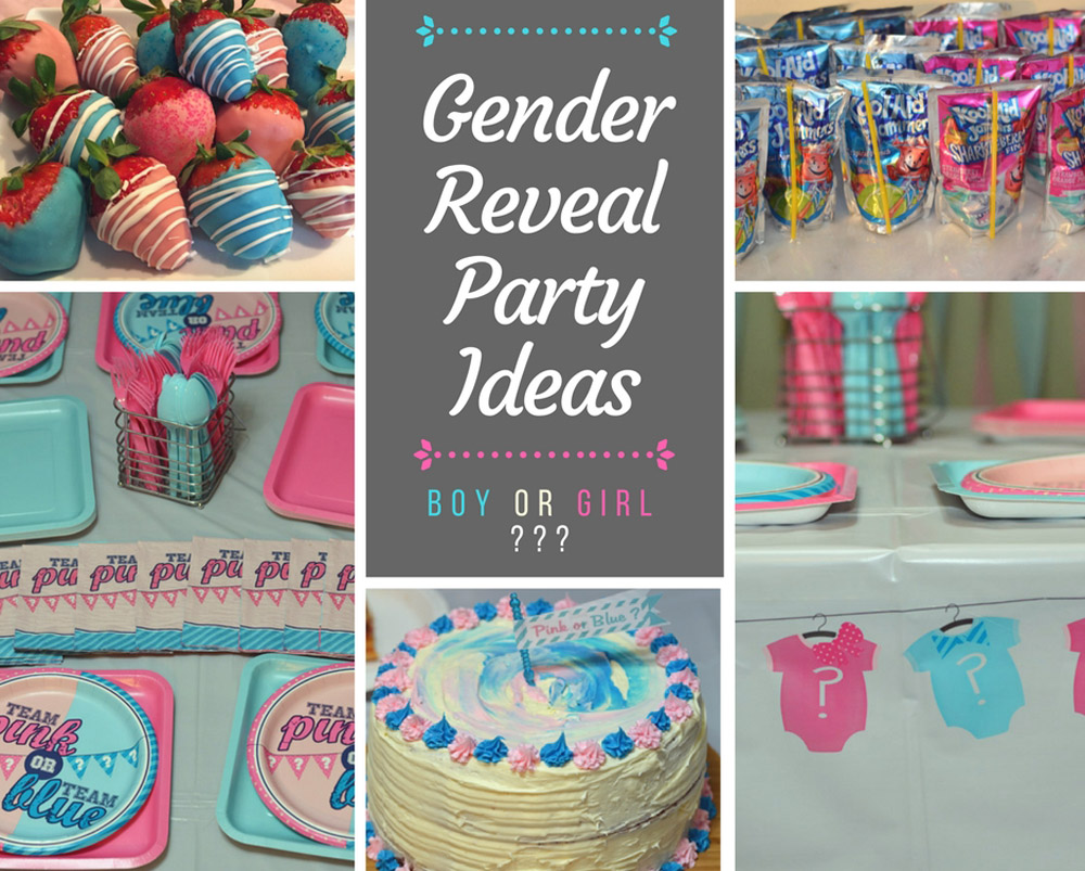 Gender Reveal Party Ideas - Gender reveal cake, pink ...