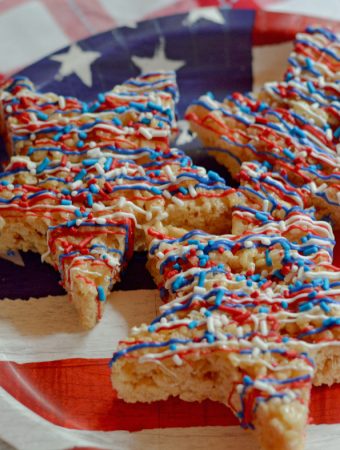 4th of july rice krispies