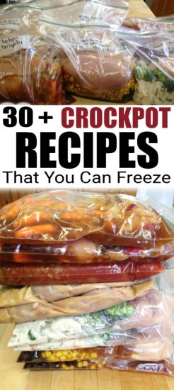 30 Crockpot Freezer Meals - Make Ahead Meals For Busy Families